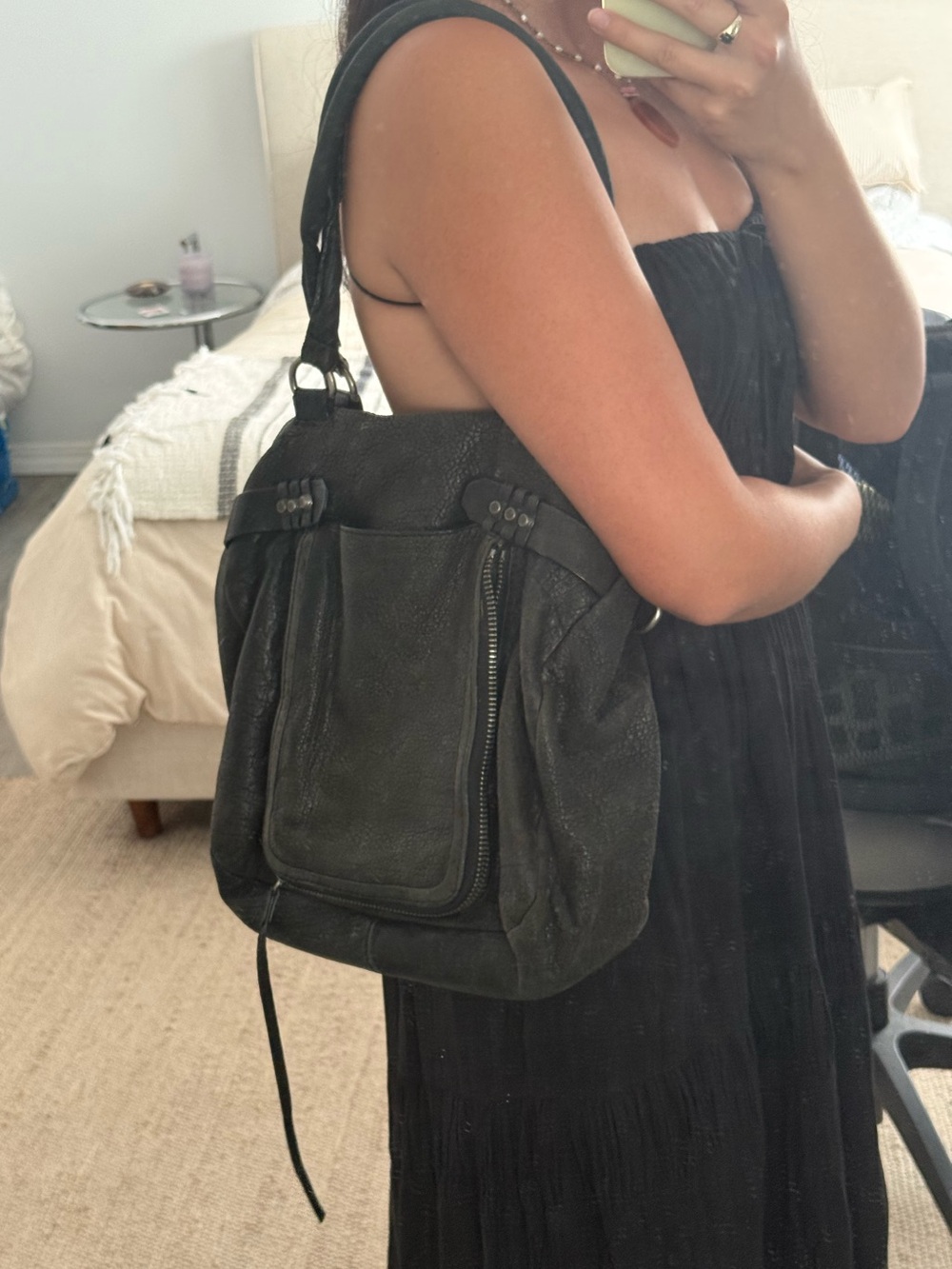 Black Leather shoulder bag